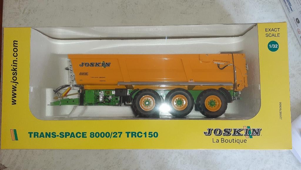 Joskin Trans Space 8000/27 kipper - UH, Ophalen of Verzenden, Nieuw, Tractor of Landbouw, Universal Hobbies