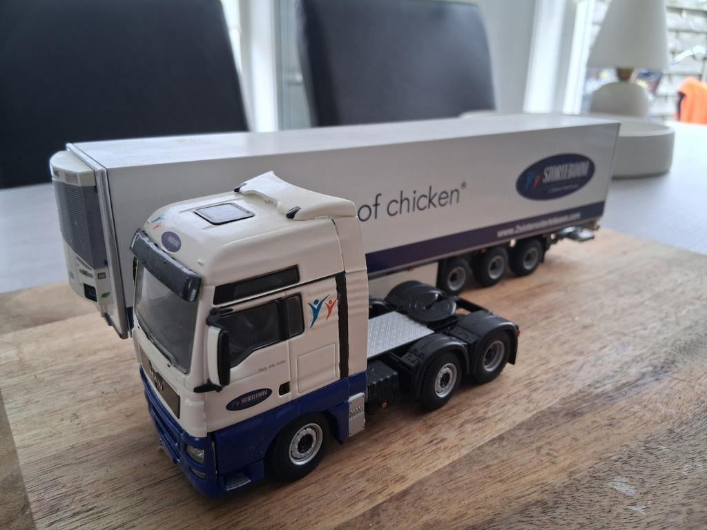WSI MAN TGX Voorloper met 3-assige Koeler - Uniek Model, Overige merken, Gebruikt, 1:50 of kleiner, Ophalen of Verzenden
