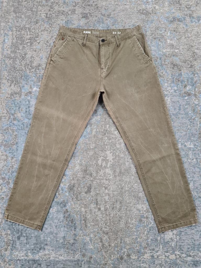 G-Star BRONSON Tapered chino W34 L32 100% katoen Bronno3432, Kleding | Heren, Broeken en Pantalons, Maat 52/54 (L), Joan Muyskenweg 39, 1114 AN Amsterdam