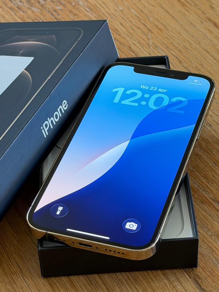 Prachtige iPhone 12 Pro Gold 128GB, met 100% batterij!, Telecommunicatie, Mobiele telefoons | Apple iPhone, 128 GB, Apple, ., Zo goed als nieuw