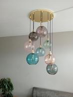 Hanglamp - Clusterlamp MADE 8 bollen, Huis en Inrichting, Lampen | Hanglampen, Ophalen, Zie foto, Gebruikt, Glas