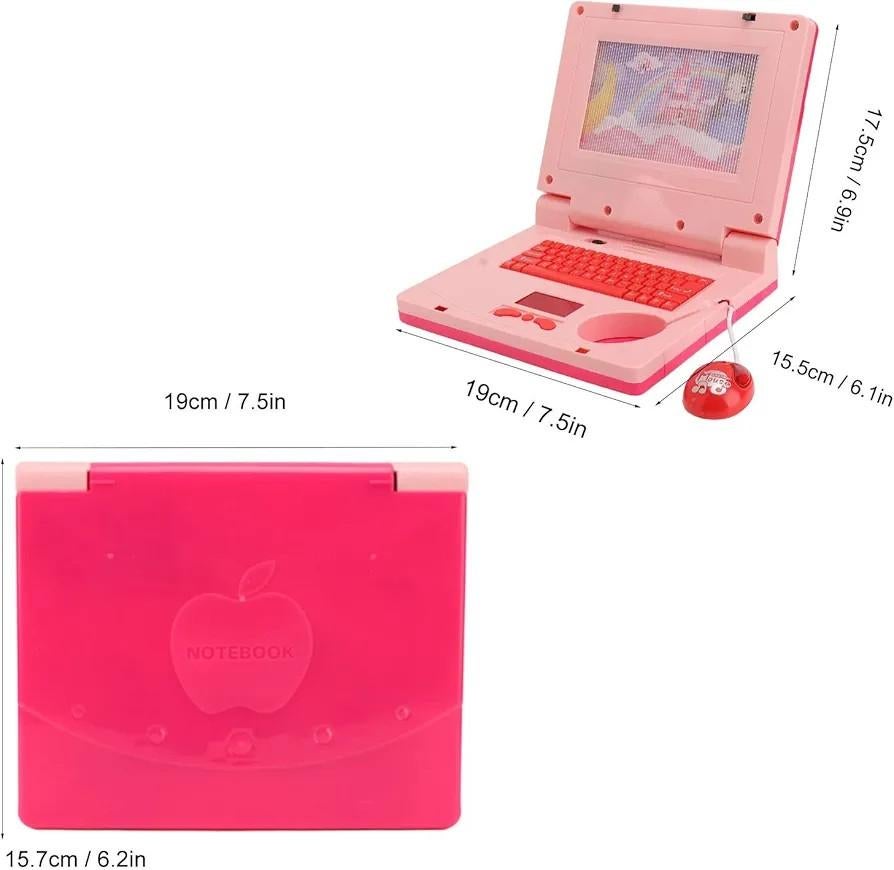 Roze educatieve kinderlaptop 3+, Ophalen of Verzenden, Nieuw, Taal en Lezen, Met licht