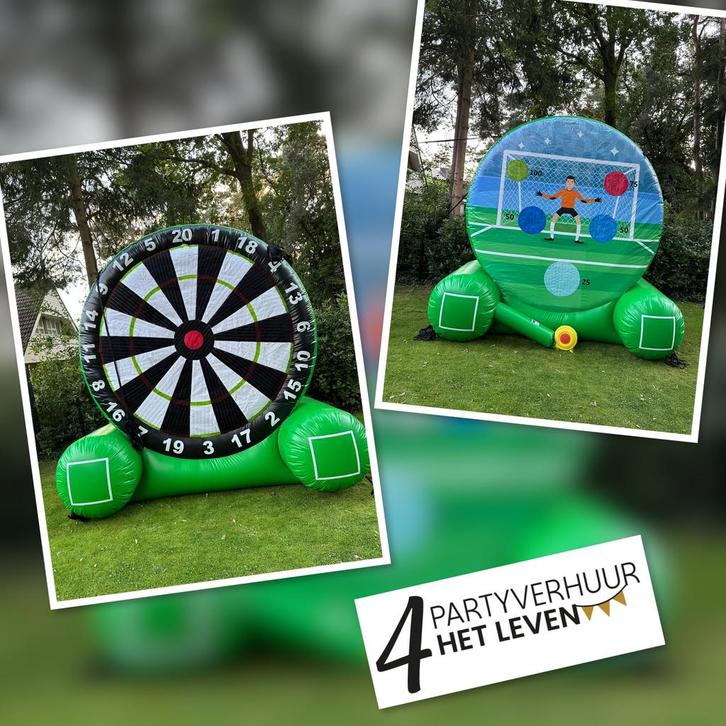 Te huur: voetbal dartbord, Hobby en Vrije tijd, Feestartikelen | Verhuur, Zo goed als nieuw, Overige, Ophalen