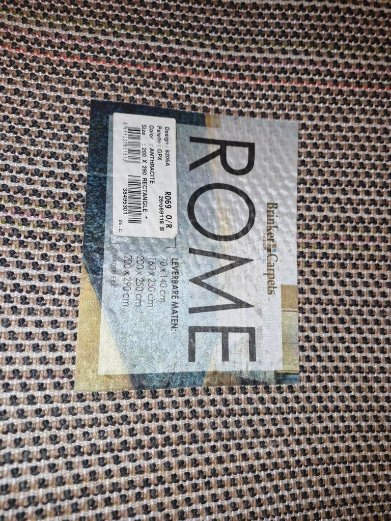 Brinker Carpets vloerkleed ROME antraciet, Ophalen