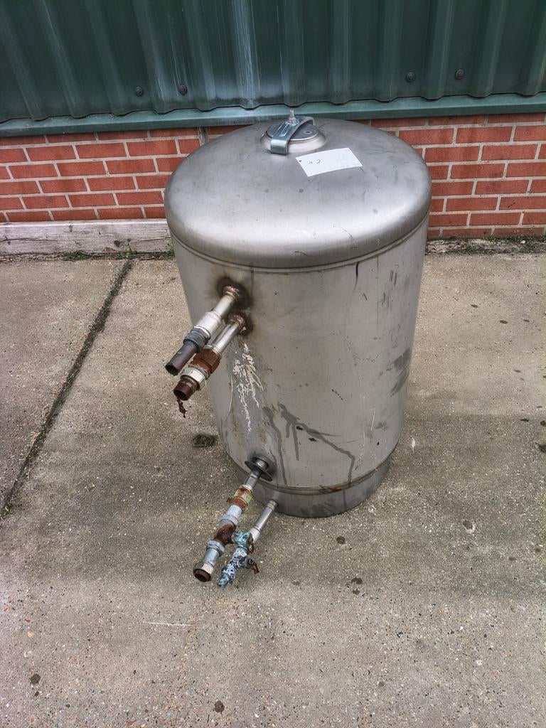 Te koop rvs buffervat met een spiraal met diameter van 22 mm, 100 liter of meer, Ophalen, Boiler, Minder dan 3 jaar oud