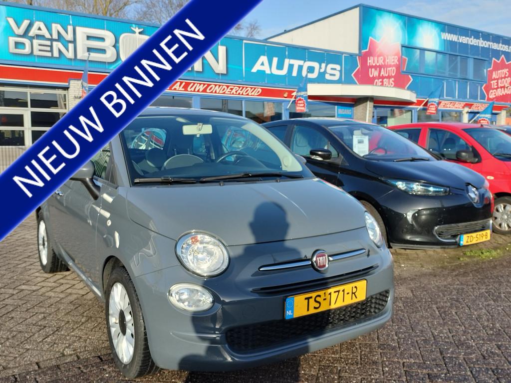 Fiat 500 1.2 Popstar Airco 15'' L.M.V Nw APK (bj 2018), Voorwielaandrijving, Stof, Gebruikt, 4 cilinders