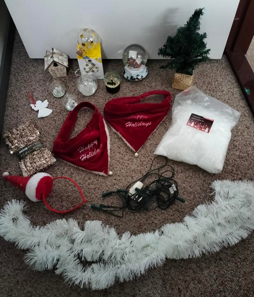 Kerstdecoratie,lampjes en boompje, Ophalen of Verzenden, Zo goed als nieuw