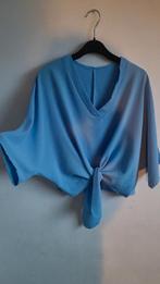 Lichtblauwe blouse met knoopdetail, Kleding | Dames, Tops, Maat 38/40 (M), Blauw, Ophalen of Verzenden, Korte mouw