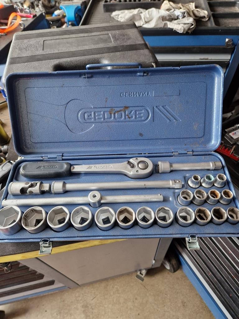 Gedore 19 WMU-10 doppenset 10 tm 32, Ophalen of Verzenden, Gebruikt