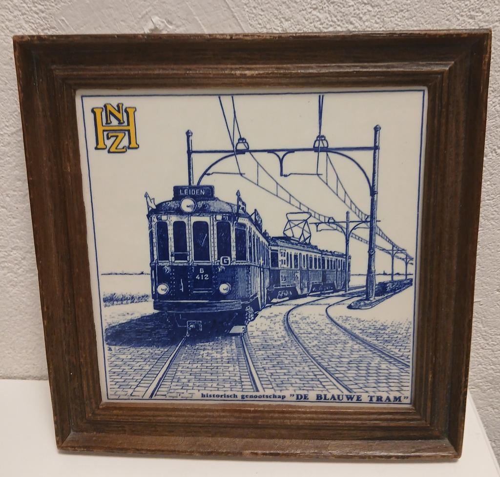 Blauwe Tram Tegel, Ophalen of Verzenden, Zo goed als nieuw, Tram, Overige typen