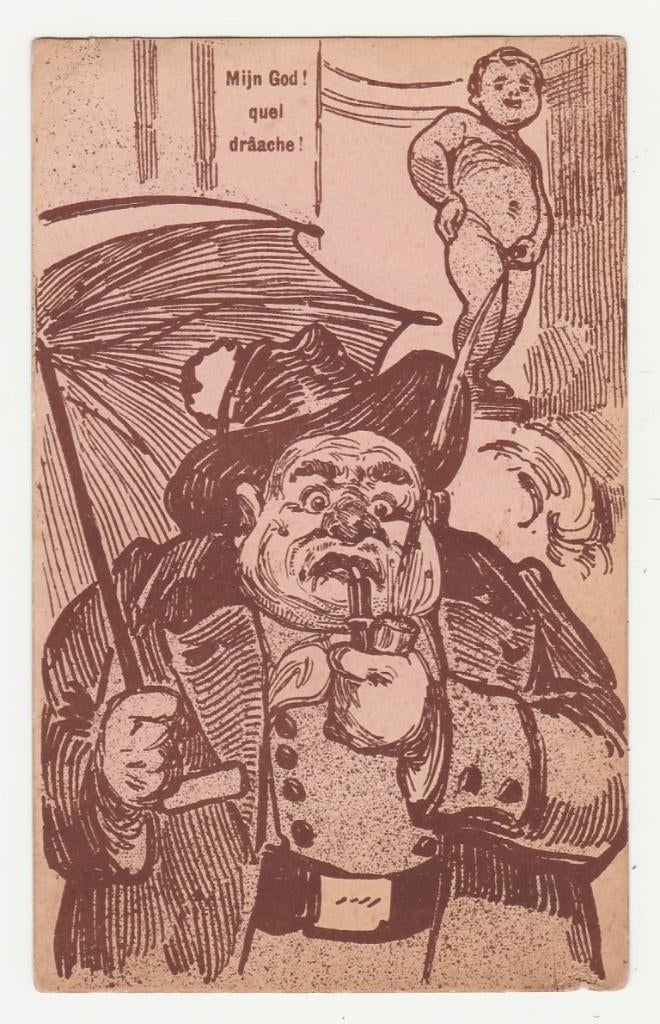 Manneke Pis., Verzenden, Voor 1920, Ongelopen, Overige thema's