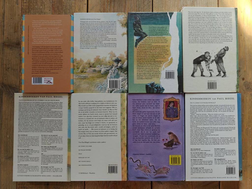 8 Boeken van Paul Biegel., Ophalen of Verzenden