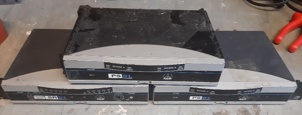 2x AKG PS81 + 1x AKG SR81, Muziek en Instrumenten, Microfoons, Ophalen, Gebruikt