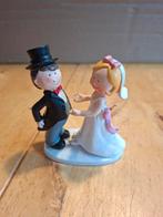 Bruidspaar beeldje - Bruidstaart topper, Ophalen of Verzenden, Gebruikt