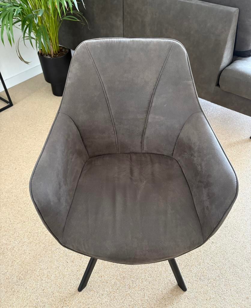 Eetkamer stoelen 6 stuks, Huis en Inrichting, Ophalen, Gebruikt, Grijs, Vijf, Zes of meer stoelen