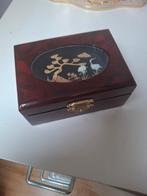 Vintage Chinees gelakt houten sieradendoosje, Verzenden
