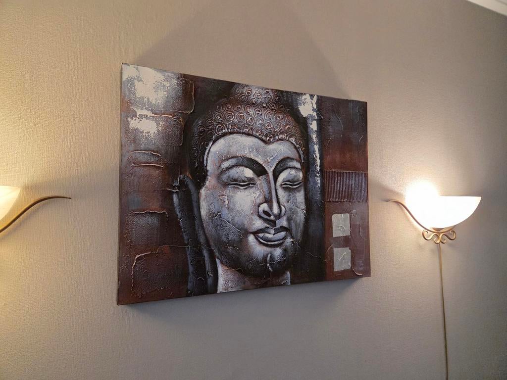 Canvas schilderij Boeddha - Rustgevende wanddecoratie, Ophalen