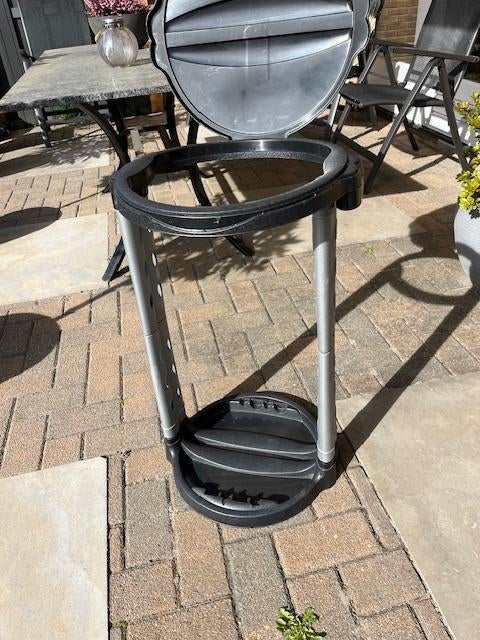 Donkergrijze opvouwbare afval/vuilnisemmer, Ophalen of Verzenden, Gebruikt