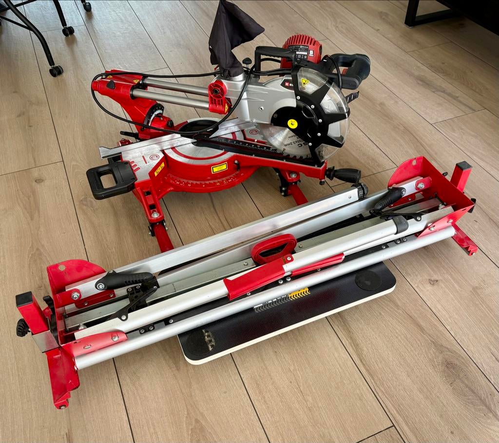 EINHELL afkortzaag TC-SM 2534/1 Dual Incl onderstel MSS 1610, Ophalen, 70 mm of meer, Zo goed als nieuw, Afkortzaag