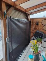 WINDSCHERM  OPROLBAAR  MET 55% LICHT DOORLATEND, Tuin en Terras, Zonneschermen, Ophalen, Gebruikt, Elektrisch, 150 tot 300 cm