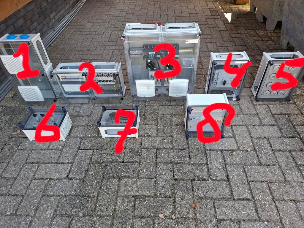 EATON HOLEC SCHNEIDER Diverse HALYESTER kasten, Ophalen of Verzenden, Zo goed als nieuw