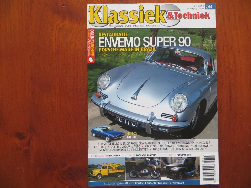 Klassiek & Techniek 244 Porsche Envemo Super 90 1985, Fiat, Ophalen of Verzenden, Nieuw, Porsche