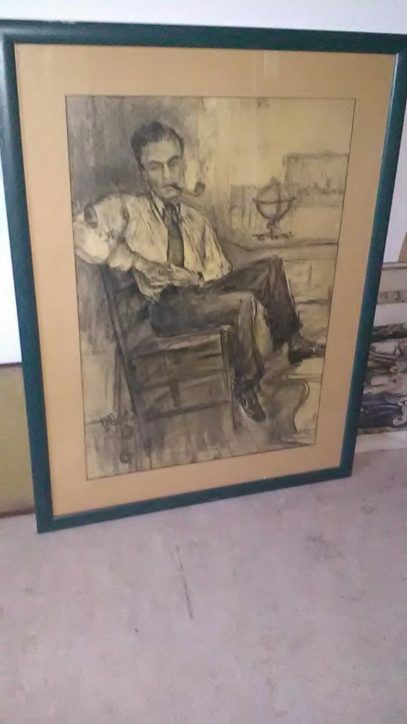 Joop Molenaar 1914-1990 tekening 80x60cm, Antiek en Kunst, Ophalen of Verzenden