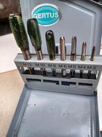 Gertus Tapset M3-M12 in metalen koffer, Ophalen of Verzenden, Gebruikt