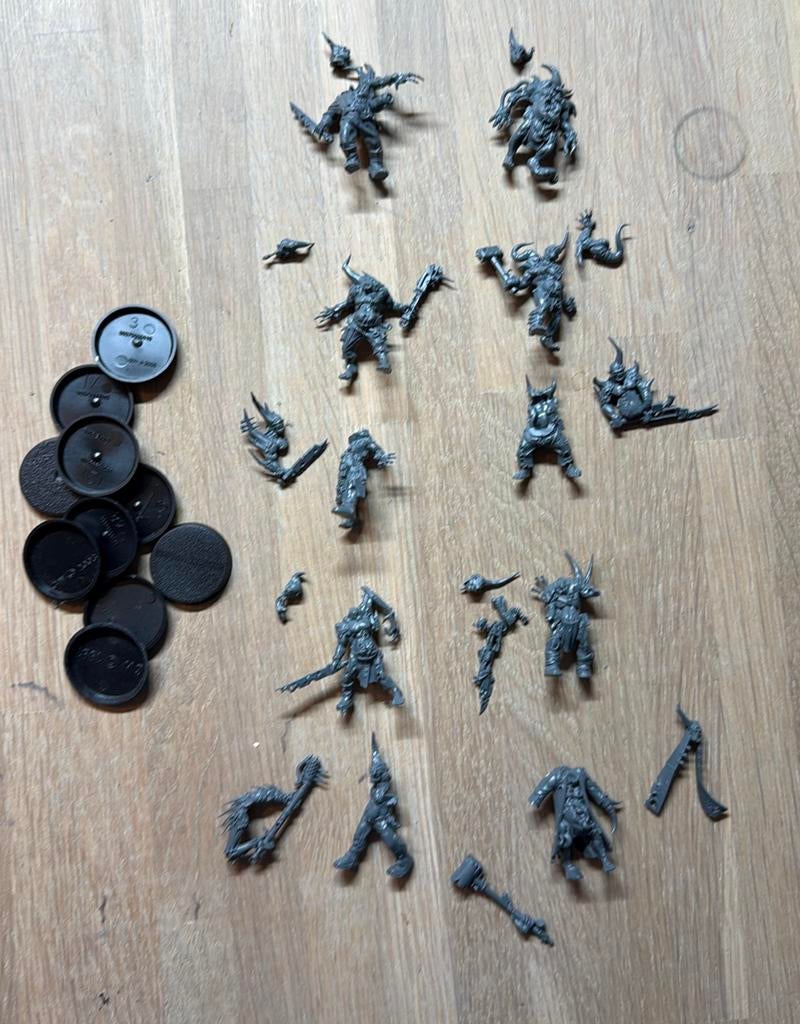 Warhammer 40k Deathguard Poxwalkers 10x #3, Ophalen of Verzenden, Zo goed als nieuw, Warhammer