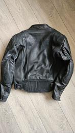 Zwart leren motorjas, Motoren, Ophalen of Verzenden, Tweedehands, Jas | leer