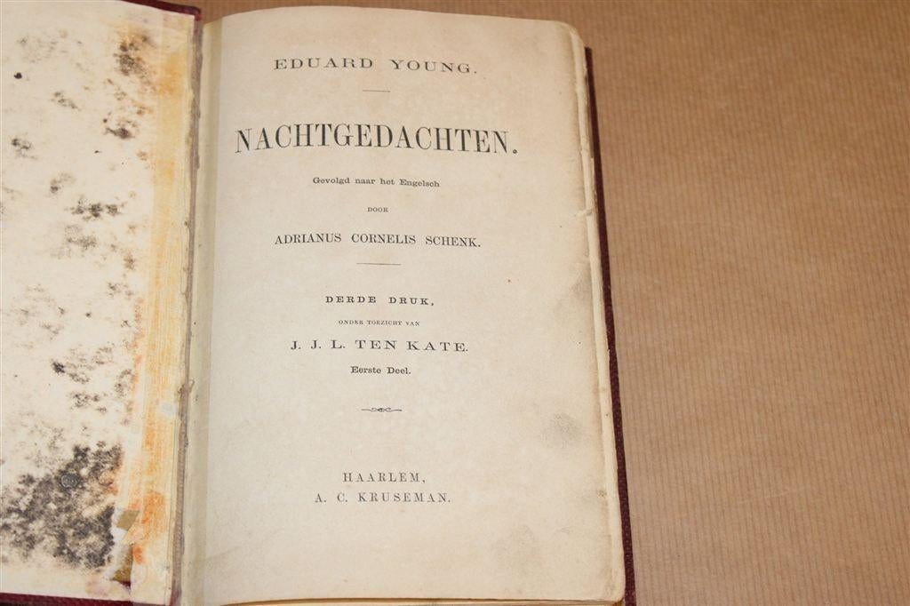 Nachtgedachten — Edward Young [1862], Antiek en Kunst, Ophalen of Verzenden