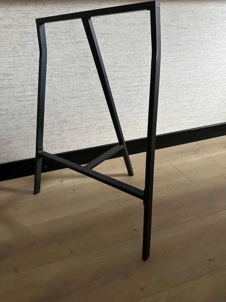 Ikea Lerberg schraag, zwart, Ophalen, Tafelpoot, Gebruikt, 50 tot 100 cm