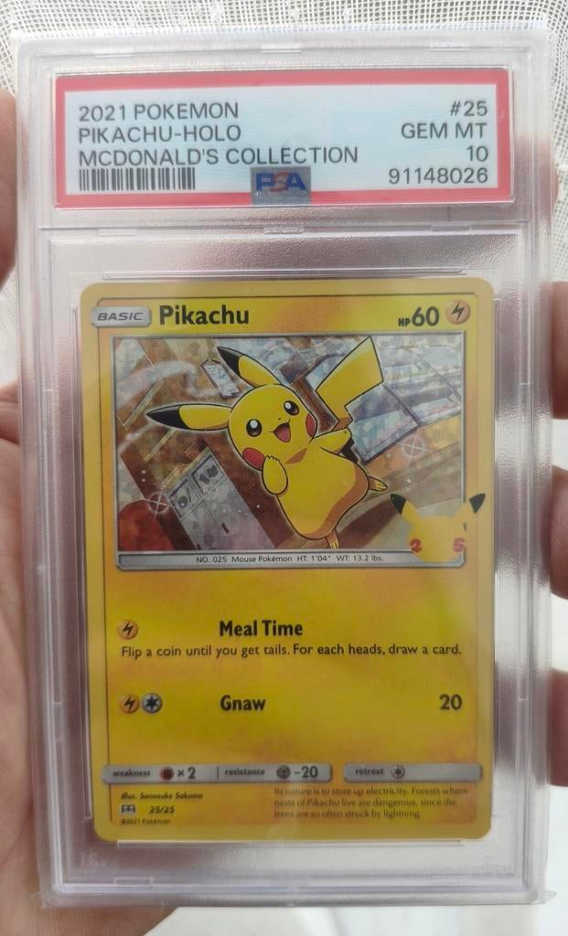 Pikachu Holo McDonald's Collection 2021 PSA 10, Ophalen of Verzenden