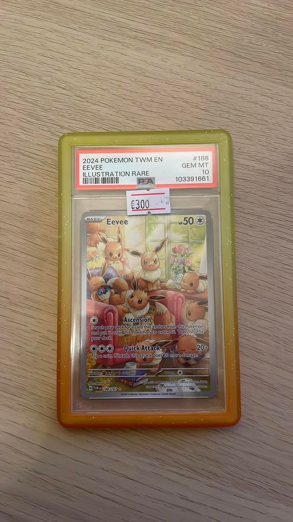 Eevee #188 PSA 10, Ophalen of Verzenden, Zo goed als nieuw