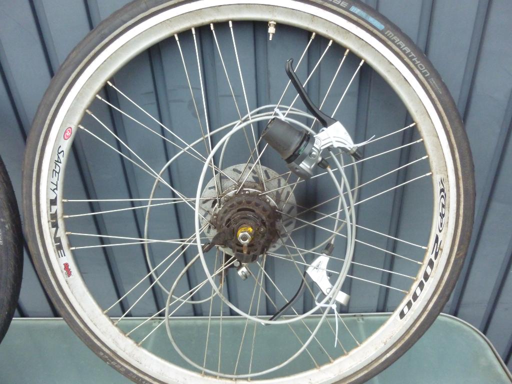 gebruikte onderdelen gazelle chamonix voor en achterwiel enz, Fietsen en Brommers, Fietsonderdelen, Ophalen, Gebruikt, Wiel, Gazelle fiets