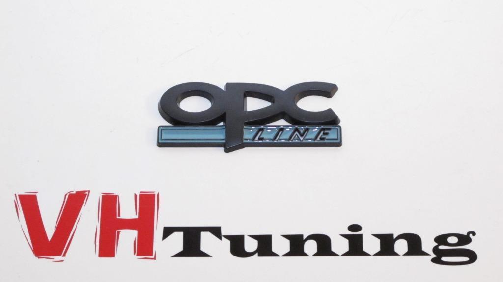 Opel OPC line 3D logo zelfklevend 8 cm zwart 3M tape, Ophalen of Verzenden