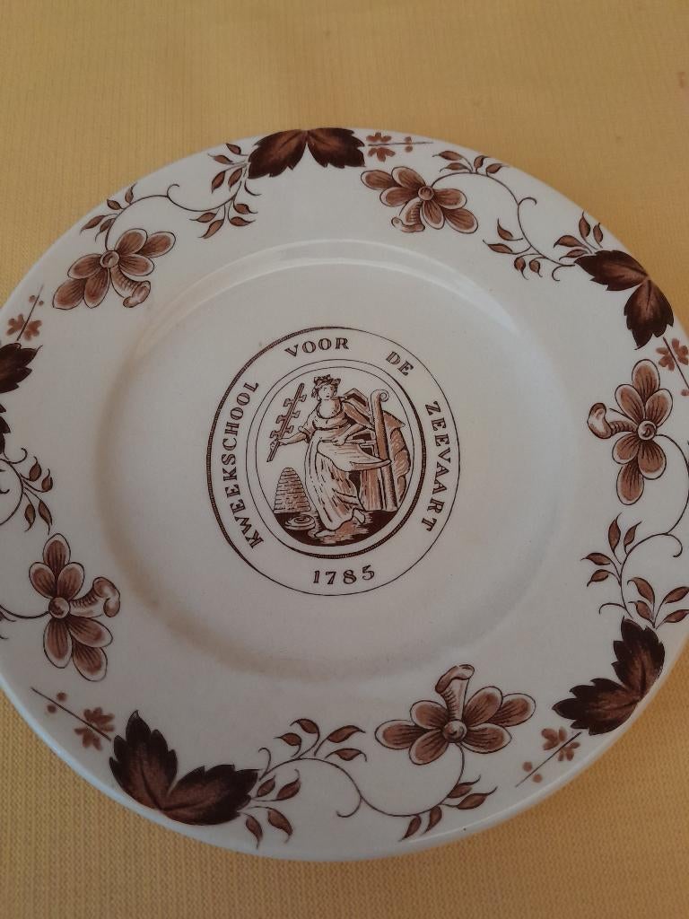 Herdenkingsbord Kweekschool voor de Zeevaart, Antiek en Kunst, Antiek | Wandborden en Tegels, Ophalen of Verzenden