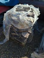 1 kuub/1 pallet flagstones, grijs bruin natuurstenen, Ophalen, Gebruikt, Terrastegels, Natuursteen