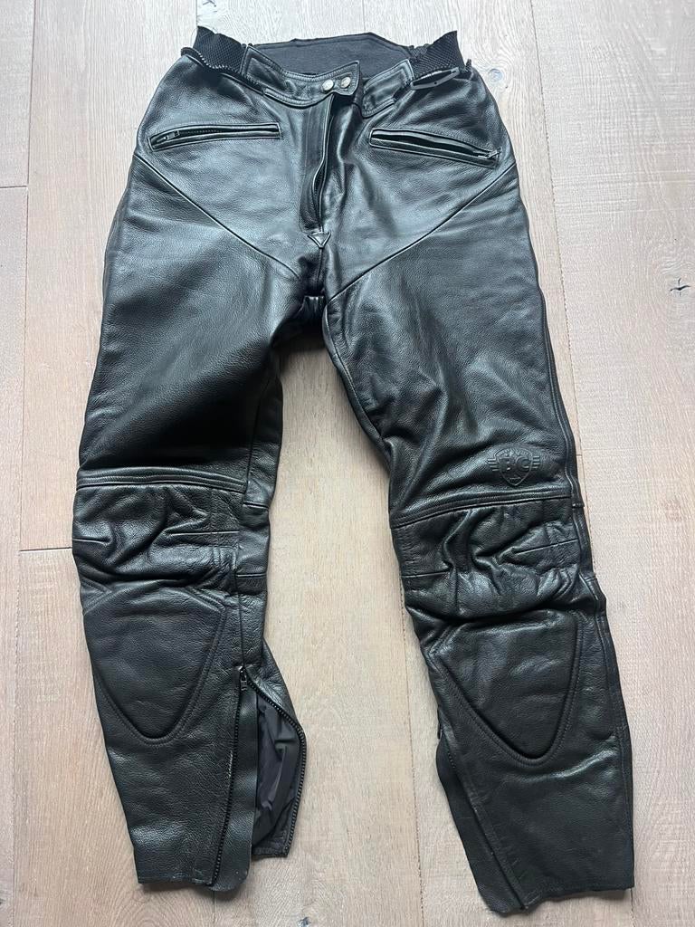 Dames lederen motorbroek maat 42, Ophalen, Tweedehands, Dames, Broek | leer