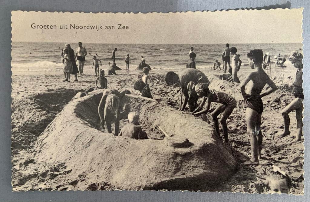 Groeten uit Noordwijk aan Zee, Ophalen of Verzenden, 1940 tot 1960, Gelopen, Zuid-Holland
