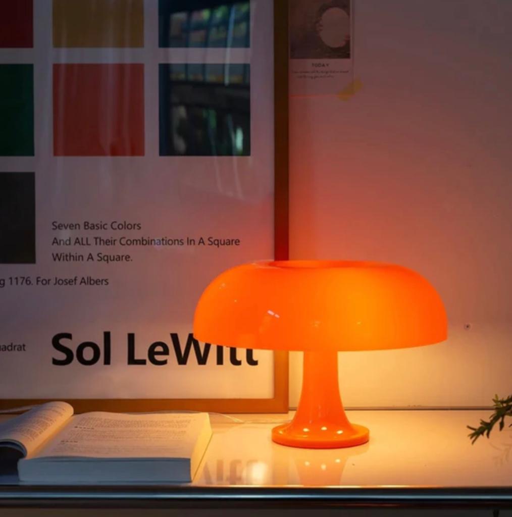 Vintage Mushroom Retro Tafellamp, Ophalen of Verzenden, Nieuw, Kunststof, Minder dan 50 cm