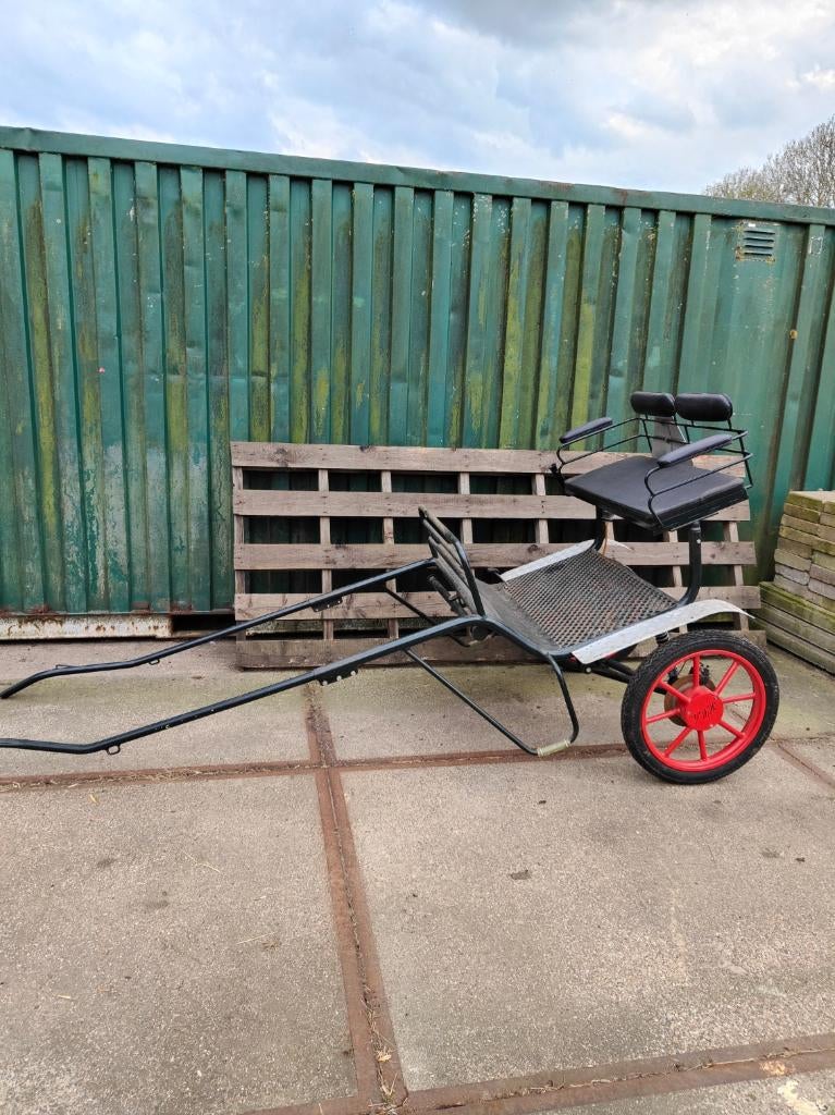 Menwagen 2-wielig, Dieren en Toebehoren, Paarden en Pony's | Hoofdstellen en Tuigage, Zo goed als nieuw, Overige soorten, Ophalen