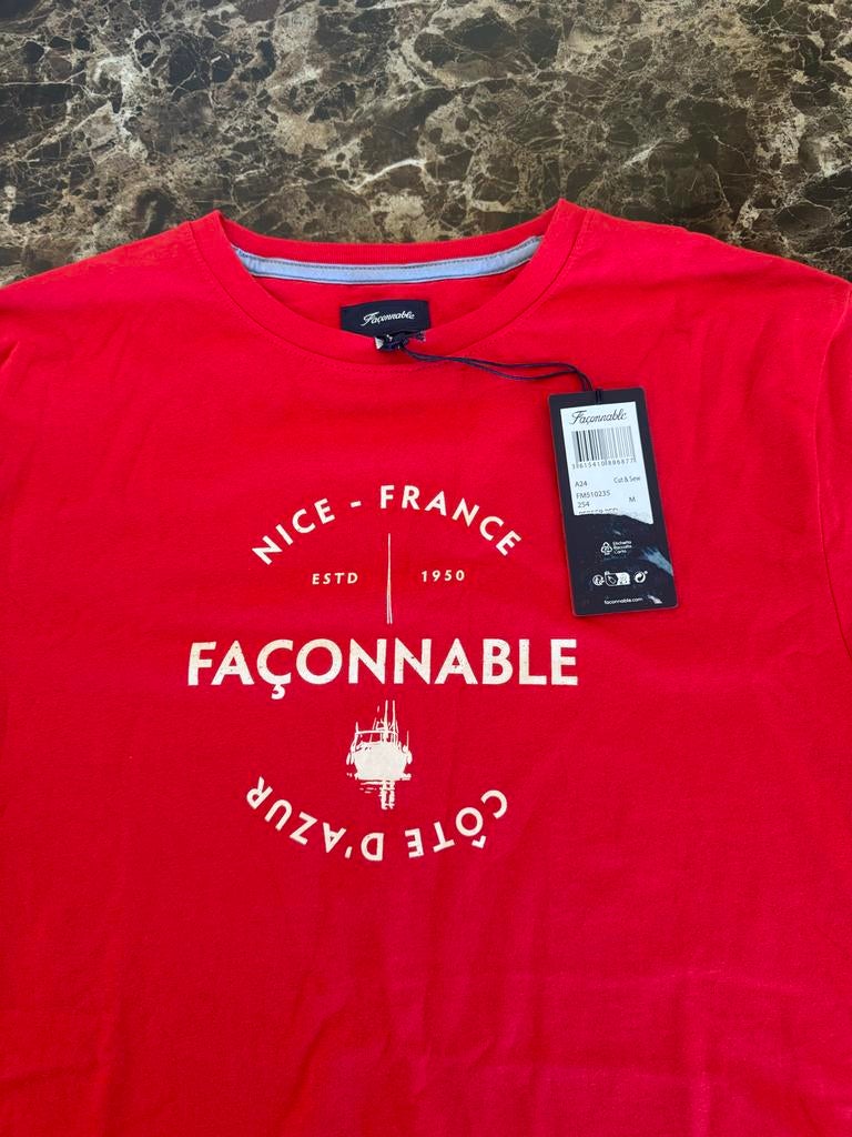 Faconnable polo rood maat M nieuw met prijskaartjes, Ophalen of Verzenden, Nieuw, Maat 48/50 (M), Rood