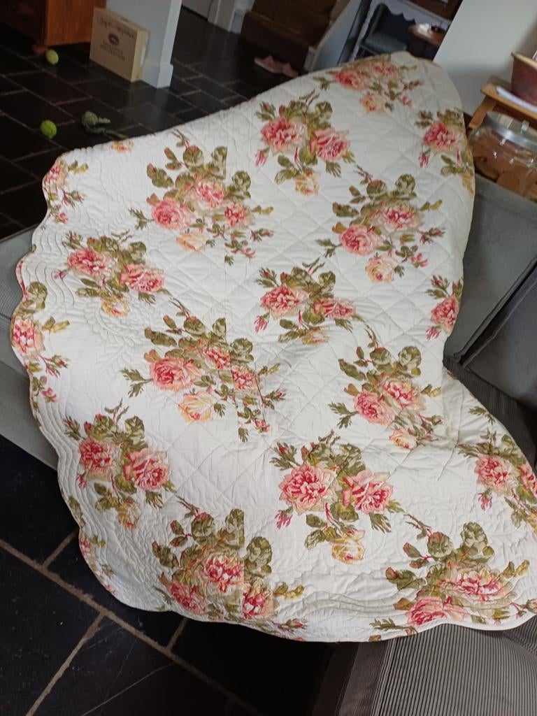 Brocante Sprei, Ophalen of Verzenden, Zo goed als nieuw, Eenpersoons, Overige typen