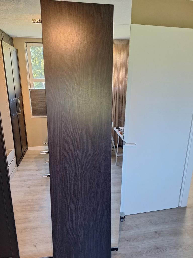 2 Ikea Pax deuren zwart/bruin incl scharnieren, Ophalen, Overige materialen, Gebruikt, 200 cm of meer