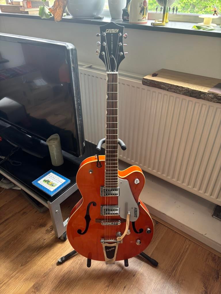 Gretsch Electromatic in prachtig oranje, Muziek en Instrumenten, Snaarinstrumenten | Gitaren | Elektrisch, Ophalen, Zo goed als nieuw