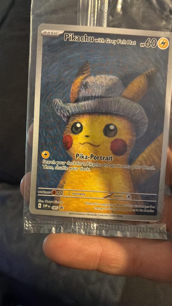 Sealed pikachu grey felt, Ophalen, Nieuw