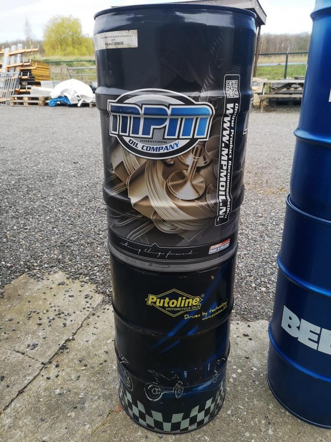 olievaten tonnen ton deco vuurton, Verzamelen, Blikken, Ophalen, Overige, Overige merken