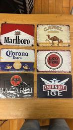 Kroeg borden marlboro , camel bacardi, Ophalen of Verzenden, Nieuw, Reclamebord, Plaat of Schild, Overige merken