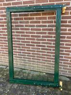 Houten poort met zware scharnieren, Tuin en Terras, Tuinpoorten, Ophalen, Gebruikt, Minder dan 100 cm, 100 tot 150 cm